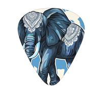 Aztec Elephant Printed Custom 12 Pieces Guitar Pick In A Box,The Pick Makes Sound Clear, Ukulele, Electric Bass (0.46 0.71 0.96mm)