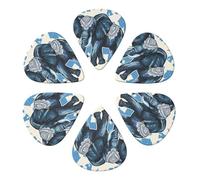 Aztec Elephant Printed Guitar Picks Plectrum,Guitar accessories,6pcs 0.46mm
