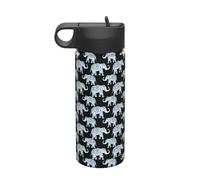 Aztec Elephant Printing Camping Hiking Hydration Canteens Leak Proof Vacuum Insulated Stainless Steel 18oz