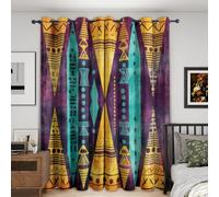 Aztec Geometric Curtains Blackout for Home Decor 2 Panels