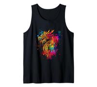 Aztec God Artwork Mayan Toltec Inca Feathered Serpent Tank Top