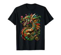 Aztec God Feathered Serpent Mexican Hispanic Heritage Month T-Shirt