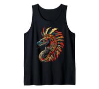 Aztec God Feathered Serpent Mexican Mythology Quetzalcoatl Tank Top