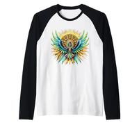 Aztec god Huitzilopochtli Mexican Raglan Baseball Tee