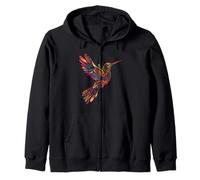 Aztec God Humming Bird Mayan Quetzalcoatl Toltec Inca Zip Hoodie