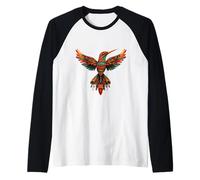 Aztec God Humming Bird Toltec Inca Mayan Quetzalcoatl Raglan Baseball Tee