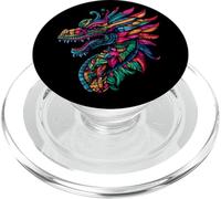 Aztec God Mexican Mythology Quetzalcoatl Feathered Serpent PopSockets PopGrip for MagSafe