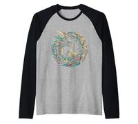 Aztec God Quetzalcoatl Feathered Serpent Aztecs Snake God Raglan Baseball Tee