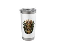 Aztec God Toltec Inca Artwork Mayan Native Mexican Pride Stainless Steel Insulated Tumbler