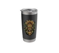 Aztec God Toltec Inca Artwork Mayan Native Mexican Pride Stainless Steel Insulated Tumbler