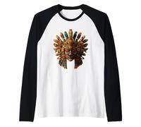 Aztec God Toltec Inca Mayan Mexican Mythology Quetzalcoatl Raglan Baseball Tee