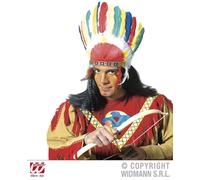 Aztec Indian Headdress Redskin Carnival Costume WIDMANN