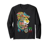 Aztec Jaguar Ancient Warrior Native Mexican Mythology Mexico Long Sleeve T-Shirt