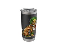 Aztec Jaguar God Mayan Warrior Mexican Mythology Stainless Steel Insulated Tumbler