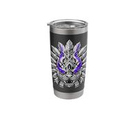 Aztec Jaguar Indigo Warrior Stainless Steel Insulated Tumbler