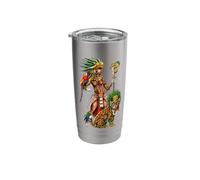 Aztec Jaguar Warrior Ancient Maya Civilization Goddess Stainless Steel Insulated Tumbler