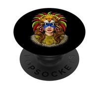 Aztec Jaguar Warrior Mayan Warrior Aztec Civilization PopSockets Adhesive PopGrip