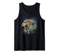 Aztec Jaguar Warrior Mexican Heritage Quetzalcoatl Mayan Tank Top