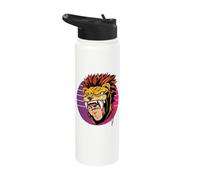 Aztec Jaguar Warrior Native Mexican Maya Stainless Steel Insulated Water Bottle