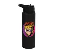 Aztec Jaguar Warrior Native Mexican Maya Stainless Steel Insulated Water Bottle