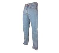 AZTEC JEANS Big Size 42-56 Hard Wearing Tough Mens Work Jeans, Inside Leg 27 29, 31, 33 Blue Stone Wash Black Bleach Wash Large Lads Extra Plus