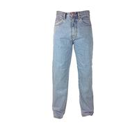 AZTEC JEANS Hard Wearing,Tough Mens Work Jeans : Inside Leg:27"- Extra Short : Color - Light/Bleach Wash : Size - 34"