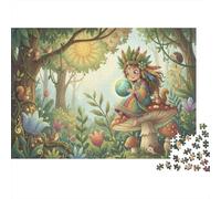 Aztec Maya Little Princess 1000 Piece Jigsaw Puzzle,Impossible Challenge,Educational Toy,Premium Cardboard,Adults & Kids 14+,Home Wall Decor,Gift Idea,Stress Relief 70x50cm