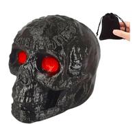 Aztec Mayan Death Whistle Skull - Screaming Whistle 3D (EXTREMELY LOUD) Black Silk Storage Bag.