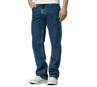 Aztec Mens Extra Durable Regular Fit Zip Fly Jeans - Heavy Duty 5 Pocket Plain Jeans 100% Cotton Stonewash Blue Light Blue Dark Blue Black Waist 30 to 50 Inch