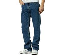 Aztec Mens Heavy Duty Jeans Regular Fit 100% Cotton 5 Pocket Jean with Zip Fly Color Black, Stone Wash Blue & Bleech Wash Waist 30''-40 '' Straight Leg Jeans