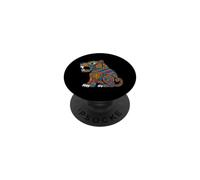 Aztec Mexican Jaguar Ancient Civilization Indigenous Art PopSockets Adhesive PopGrip