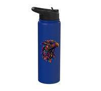 Aztec Mexican Mythology Native Mexican Pride Eagle Mayan Stainless Steel Insulated Water Bottle