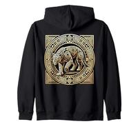 Aztec Mexico Jaguar Aztec Mythology Symbol Zip Hoodie