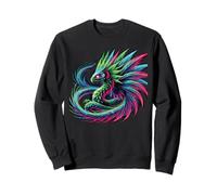 Aztec Mexico Quetzalcoatl Feathered Sweatshirt