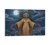 Aztec Mythology Art Poster Coyolxauhqui Goddess of The Moon 1 Canvas Art Poster And Wall Art Picture Print Modern Family Decor Posters 24x36inch(60x90cm)