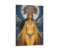 Aztec Mythology Art Poster Coyolxauhqui Goddess of The Moon 4 Artworks Canvas Poster Wall Art Prints Home Modern Decor 24x36inch(60x90cm)