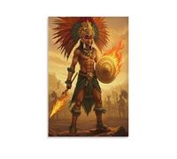 Aztec Mythology Art Poster Tonatiuh God of The Fifth Sun 2 Painting On Canvas Wall Art Poster Scroll Picture Print Walls Decor Home Posters 24x36inch(60x90cm)