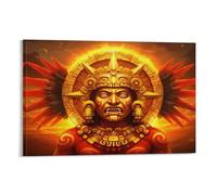 Aztec Mythology Art Poster Tonatiuh God of The Fifth Sun Posters Art Print Wall Photo Paint Poster Hanging Picture Family Decor 20x30inch(50x75cm)