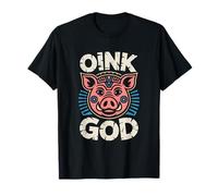 Aztec Pig - OINK GOD Retro Tribal Art T-Shirt