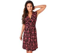 Aztec Print Knot Front Dress KRISP Coral 8