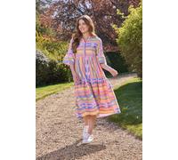 Aztec Print Midi Dress Mudflower Pink 14