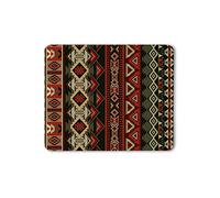 Aztec Print Mouse Pad Native American Style Decorative Geometric Ornament Tribal Design Gaming Mouse Mat Non-Slip Rubber Base Thick Mousepad for Laptop Computer PC 11.8" x 9.8"