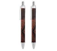 Aztec Pyramid Mayan Temple Mexico Retractable Ballpoint Pen Black Ink Ball Point Pen Work Pens 2 PCS