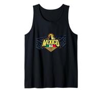 Aztec Pyramid with Mayan Geometric Pattern Mexican Pride Tank Top