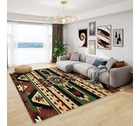 Aztec Rug Large - Tribal Rug, Southwest Native American Rugs for Living Room Bedroom, Washable Non Slip Soft Small Carpet, Patterned Area Rugs & Home Decor 40x60 cm