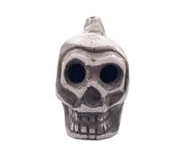 Aztec Skull Creepy Loud Human Scream War Death High Decibels Sounding Whistle For Halloween Gift(Light Grey)