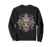 Aztec Skull Maya Mexican Feathered Mayan Indigenous Azteca Sweatshirt