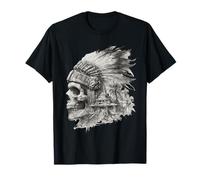 Aztec Skull Maya Mexican Toltec Inca Mayan Indigenous Azteca T-Shirt