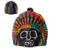Aztec Skull Pipe- Strongest Portable Death Whistle Made of Ceramic, Scary Skull Pipe for Halloween, Camping, Museums, Safety and Survival Equipment, Suitable for Indoor and Afu