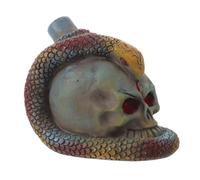 Aztec Skull Whistle Halloween Season Loud Scream Sound for Adults | Resin Build, Smooth Surface, Safe Use, Prank Whistle Games, Role Play, Versatile Hanging Options